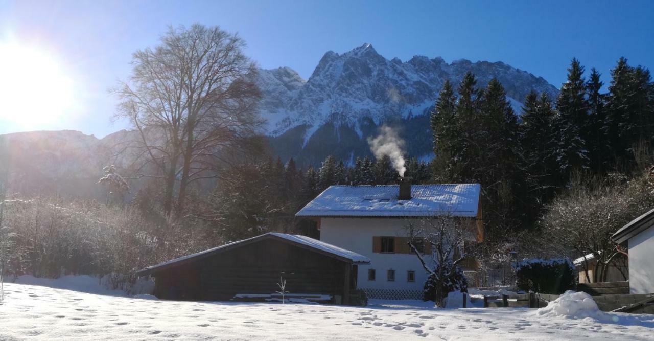 Ferienhaus Badersee Grainau Buitenkant foto